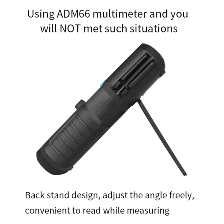 BSIDE ADM66 Handheld Household 6000 Count AC / DC Current Voltage Capacitor Automatic Range Multimeter with LCD Backlight & Card Slot Function - free shipping - PMC Jewellery - Order now!