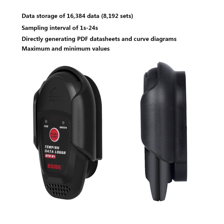 BSIDE BHT81 USB Interface Temperature / Humidity Data Automatic Recorder - free shipping - PMC Jewellery - Order now!