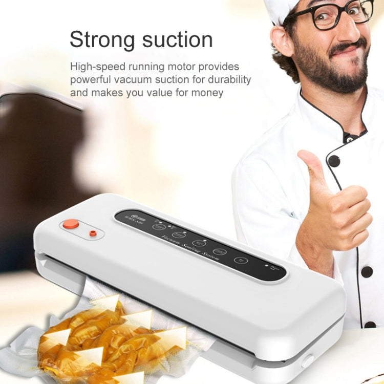 Household Commercial Food Vacuum Plastic Packaging Machine Sealer Closer Machine, EU Plug (White) - free shipping - PMc TechLife - Order now!