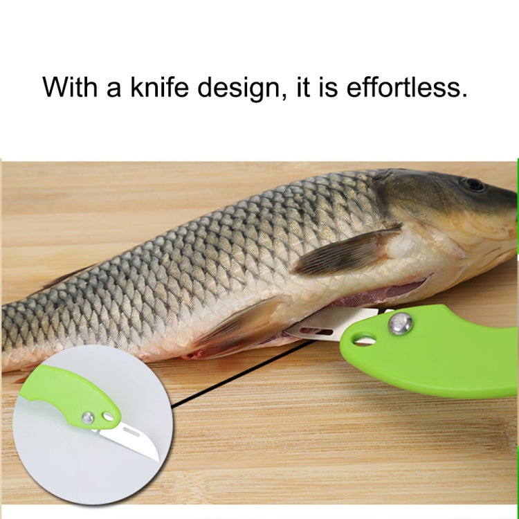 2 PCS Kitchen Essential Fish Scraper Fish Scale Planing Knife with Cover (Green) - Gadgets by PMC TechLife | Online Shopping South Africa | PMC TechLife | Buy Now Pay Later Mobicred