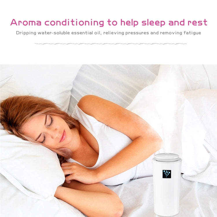 Small-3 2W Humidifier Moisture Meter Moisturizing Instrument with LED Night Light, Water Tank Capacity: 260ml(White) - Air Purifiers & Accessories by PMC TechLife | Online Shopping South Africa | PMC TechLife | Buy Now Pay Later Mobicred