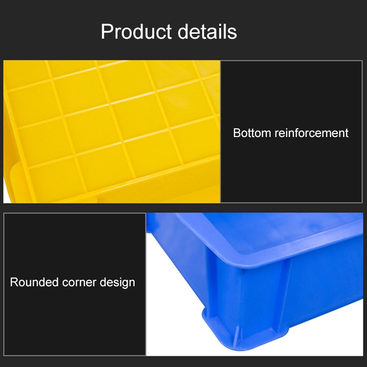 Thick Multi-function Material Box Brand New Flat Plastic Parts Box Tool Box, Size: 38.3cm x 24.2cm x 9.8cm(Yellow) - Storage Bags & Boxes by PMC Jewellery | Online Shopping South Africa | PMC Jewellery | Buy Now Pay Later Mobicred