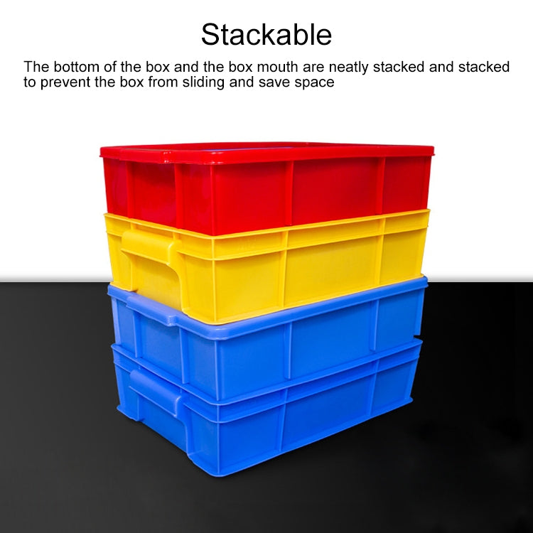Thick Multi-function Material Box Brand New Flat Plastic Parts Box Tool Box, Size: 38.3cm x 24.2cm x 9.8cm(Yellow) - Storage Bags & Boxes by PMC TechLife | Online Shopping South Africa | PMC TechLife | Buy Now Pay Later Mobicred