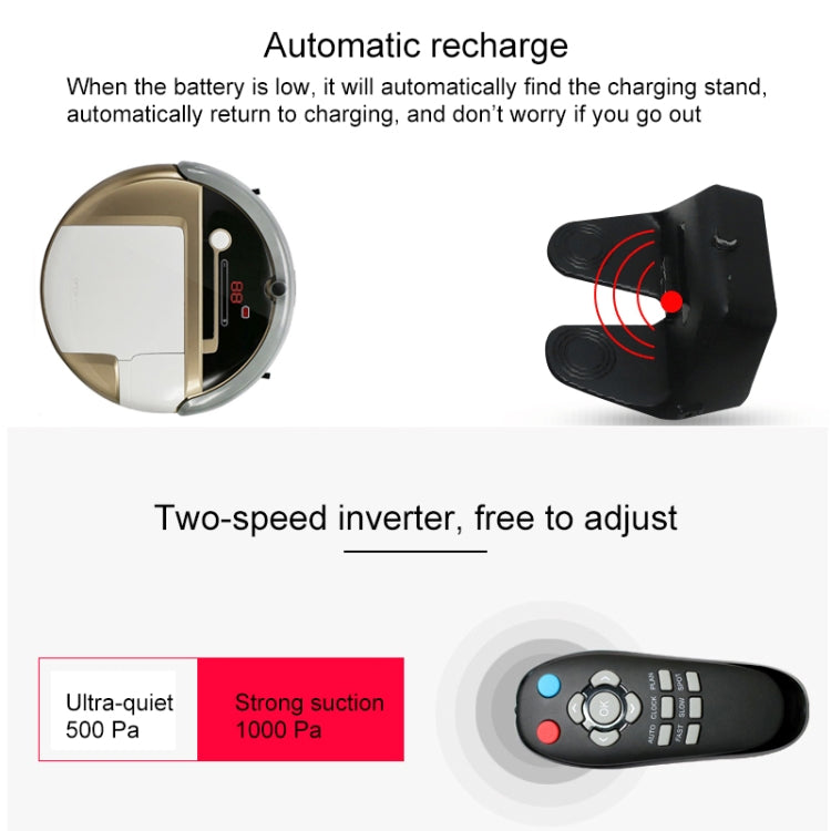 FD-3RSW(IIC)CS 1000Pa Large Suction Smart Household Vacuum Cleaner Clean Robot - Robot Vacuum Cleaner by PMC TechLife | Online Shopping South Africa | PMC TechLife | Buy Now Pay Later Mobicred