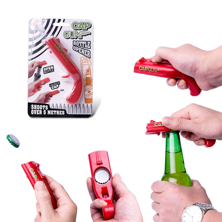Creative Beer Bottle Opener Cap Launch Kitchen Bar Tool(Red) - Openers by PMC TechLife | Online Shopping South Africa | PMC TechLife | Buy Now Pay Later Mobicred