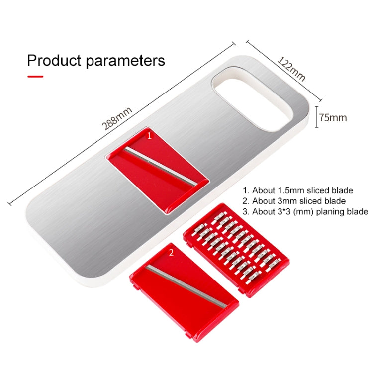C321 Multifunctional Household Kitchen Stainless Steel Vegetables Cutter Potato Grater (Silver) - Cutter & Peeler by PMC TechLife | Online Shopping South Africa | PMC TechLife | Buy Now Pay Later Mobicred