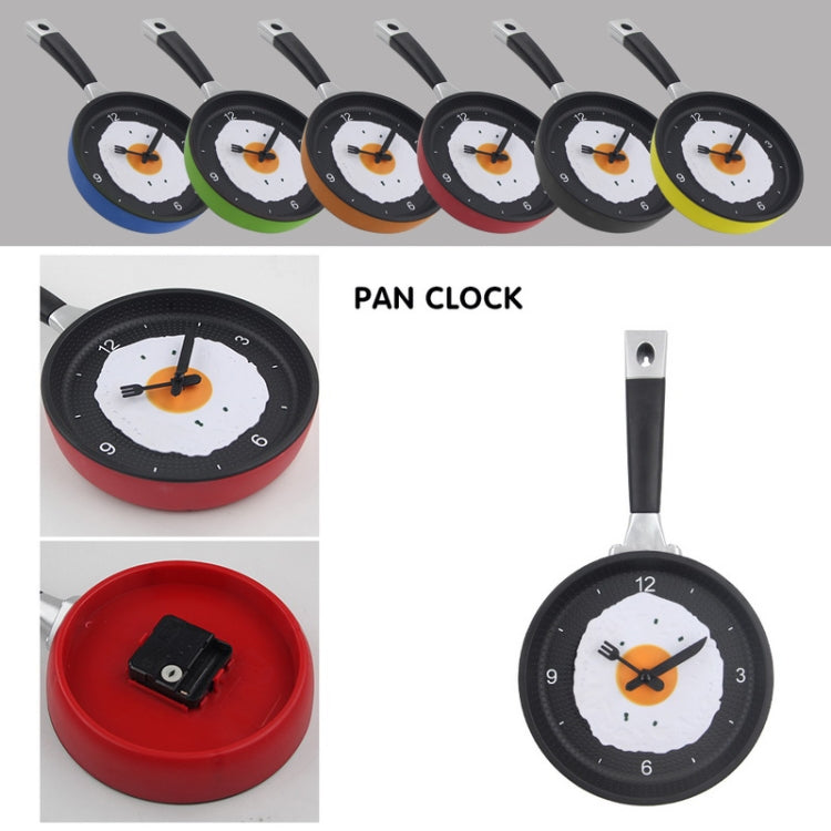Fried Egg Pan Shape Creative Living Room Decorative Wall Clock (Red) - Wall Clock by PMc TechLife | Online Shopping South Africa | PMc TechLife | Buy Now Pay Later Mobicred