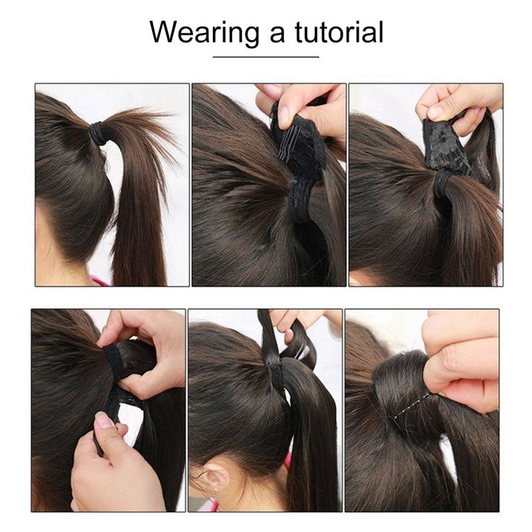 1B# Invisible Seamless Bandage-style  Wig Long Straight Hair Wig Ponytail - free shipping - PMC TechLife - Order now!