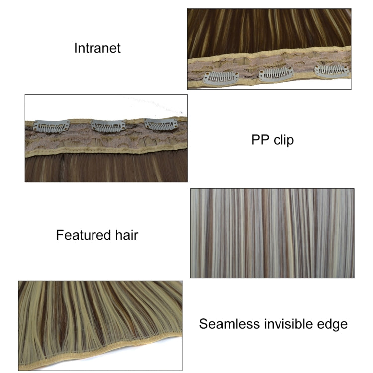88# One-piece Seamless Five-clip Wig Long Straight Wig Piece - free shipping - PMC TechLife - Order now!