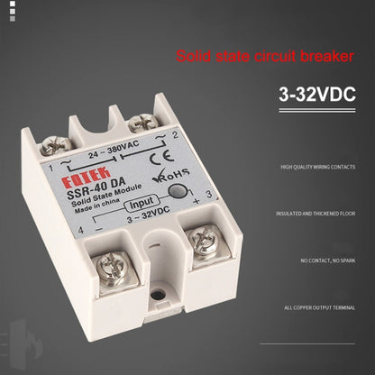 REX-C100 Thermostat + Thermocouple + SSR-40 DA Solid State Module Intelligent Temperature Control Kit - Components Kits by PMC Jewellery | Online Shopping South Africa | PMC Jewellery