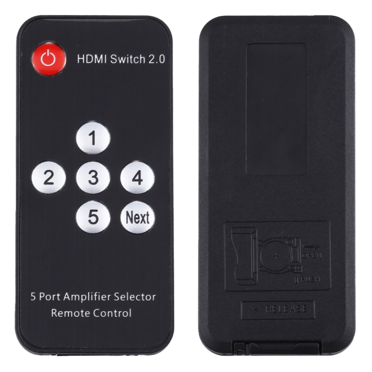 5X1 4K/60Hz HDMI 2.0 Switch with Remote Control, EU Plug - Switch by PMC Jewellery | Online Shopping South Africa | PMC Jewellery | Buy Now Pay Later Mobicred