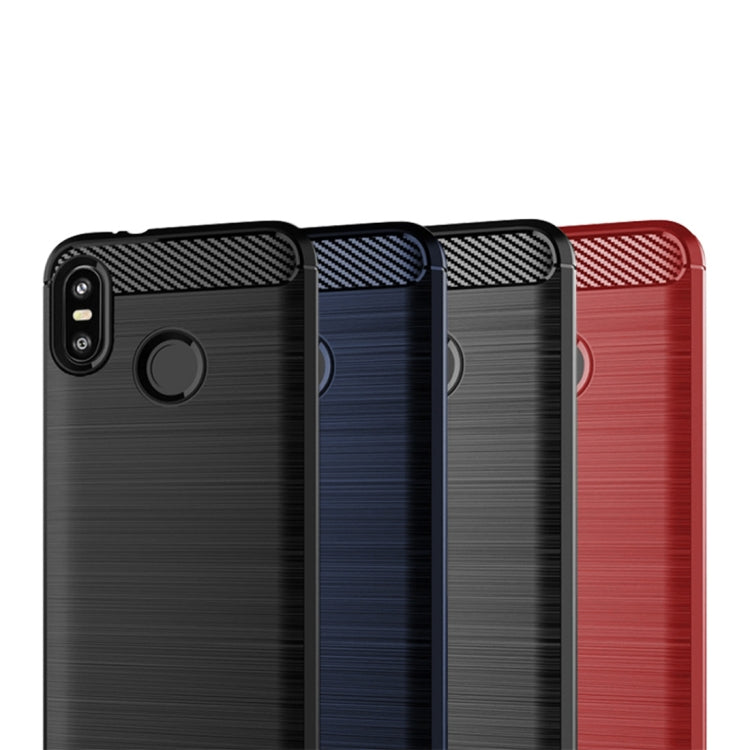 MOFI Brushed Texture Carbon Fiber Soft TPU Case for HTC U12 Life(Red) - HTC by MOFI | Online Shopping South Africa | PMC Jewellery | Buy Now Pay Later Mobicred