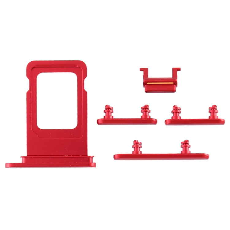 SIM Card Tray + Side Key for iPhone 11(Red) - Others by PMc TechLife | Online Shopping South Africa | PMc TechLife | Buy Now Pay Later Mobicred
