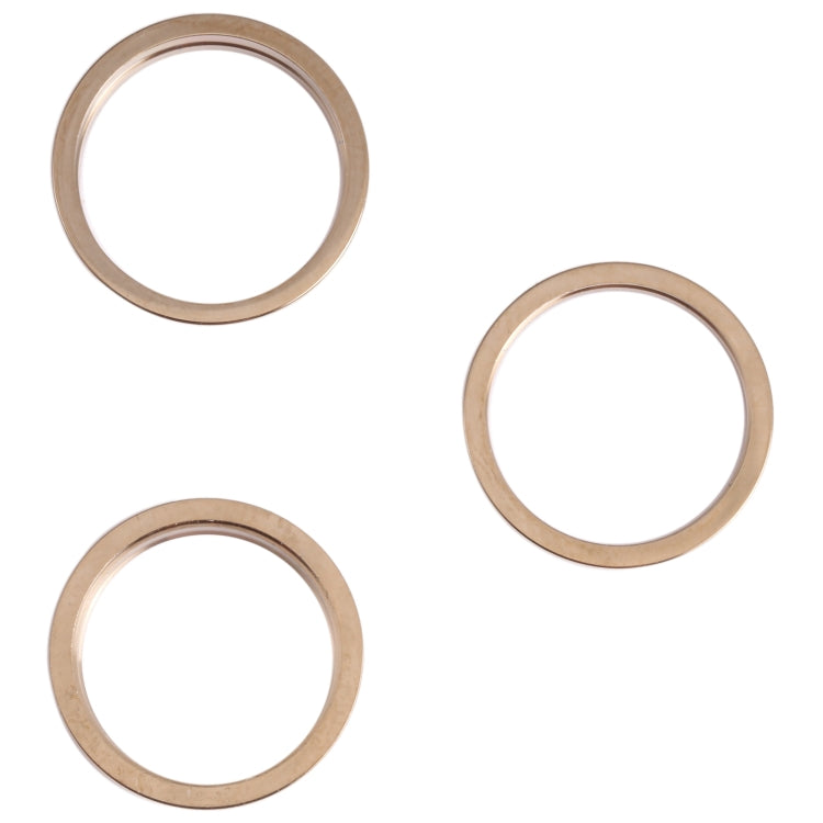 3 PCS Rear Camera Glass Lens Metal Outside Protector Hoop Ring for iPhone 13 Pro Max(Gold) - Camera Series by PMc TechLife | Online Shopping South Africa | PMc TechLife | Buy Now Pay Later Mobicred