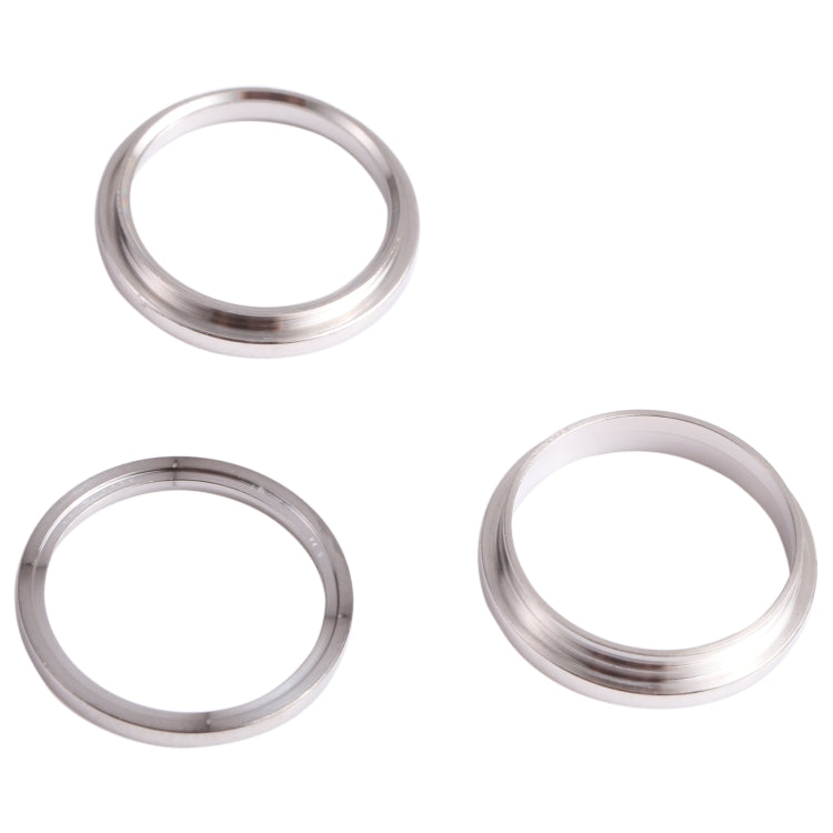 3 PCS Rear Camera Glass Lens Metal Outside Protector Hoop Ring for iPhone 13 Pro(White) - Camera Series by PMc TechLife | Online Shopping South Africa | PMc TechLife | Buy Now Pay Later Mobicred