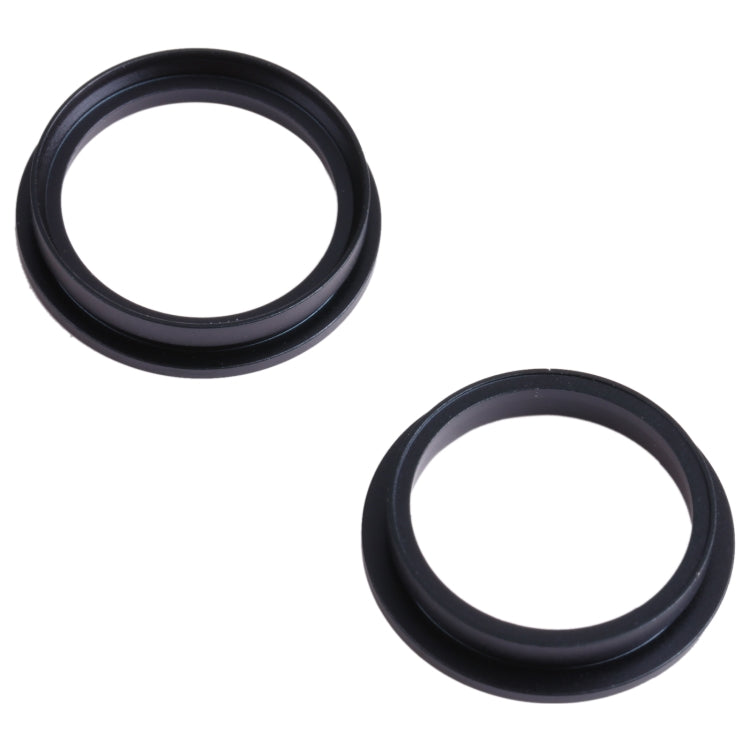 2 PCS Rear Camera Glass Lens Metal Outside Protector Hoop Ring for iPhone 13 mini(Black) - Camera Series by PMc TechLife | Online Shopping South Africa | PMc TechLife | Buy Now Pay Later Mobicred