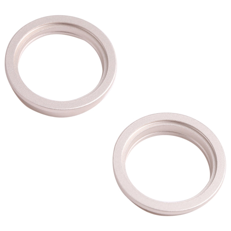 2 PCS Rear Camera Glass Lens Metal Outside Protector Hoop Ring for iPhone 13 mini(White) - Camera Series by PMc TechLife | Online Shopping South Africa | PMc TechLife | Buy Now Pay Later Mobicred