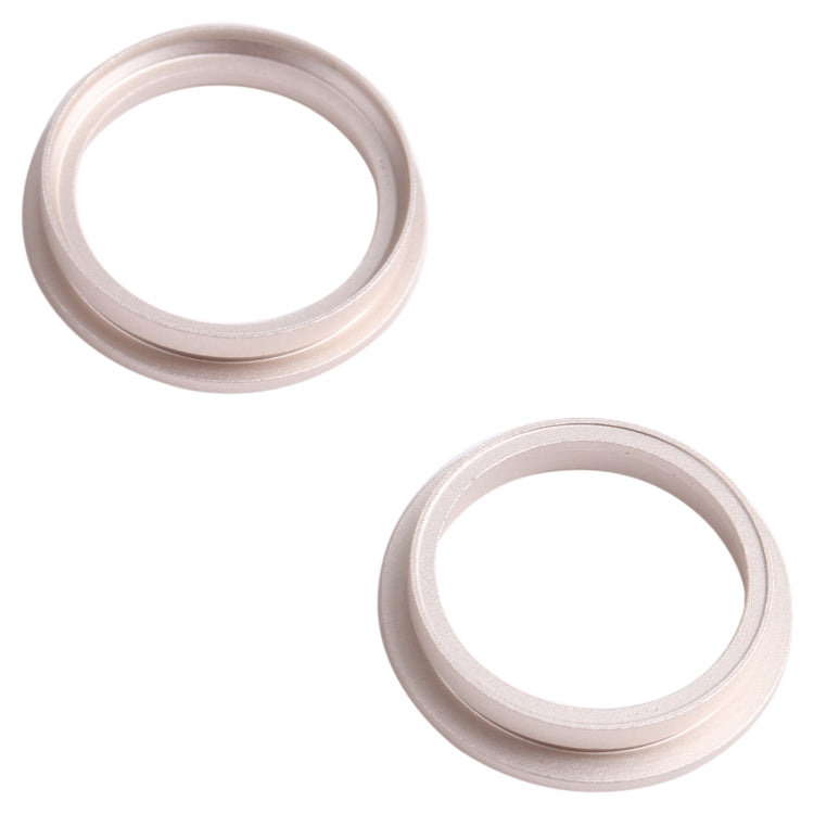 2 PCS Rear Camera Glass Lens Metal Outside Protector Hoop Ring for iPhone 13 mini(White) - Camera Series by PMc TechLife | Online Shopping South Africa | PMc TechLife | Buy Now Pay Later Mobicred
