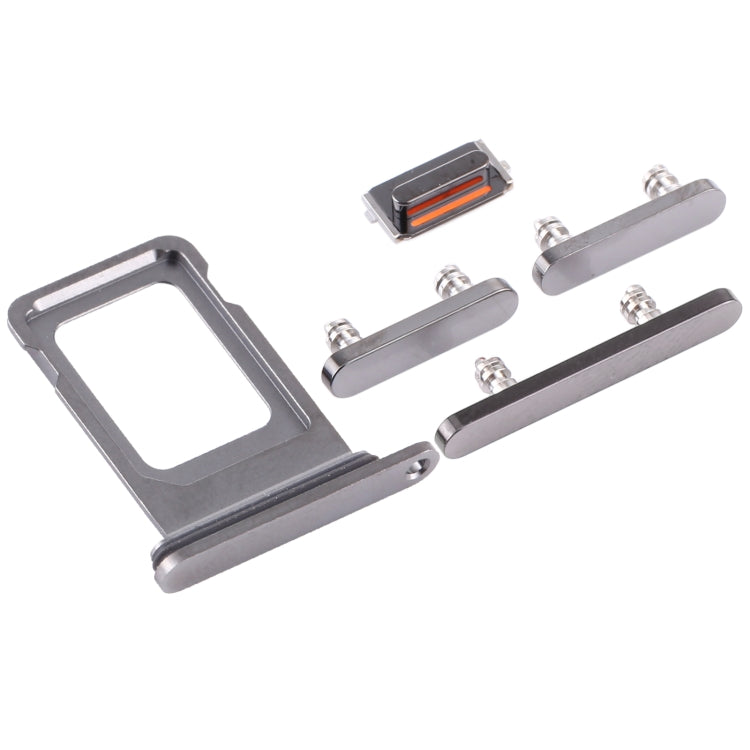 SIM Card Tray + SIM Card Tray + Side Keys for iPhone 12 Pro Max(Graphite) - Side Key & Card Tray by PMc TechLife | Online Shopping South Africa | PMc TechLife | Buy Now Pay Later Mobicred