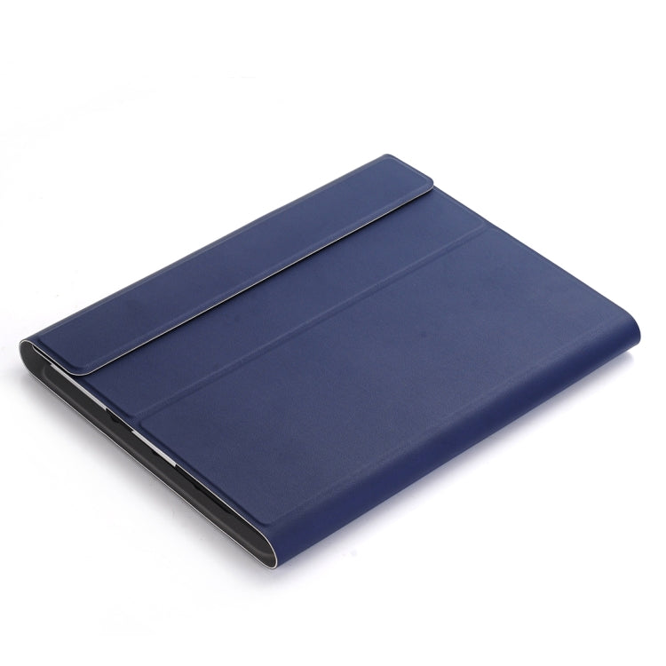 A02 for iPad 4 / 3 / 2 Universal Ultra-thin ABS Horizontal Flip Tablet Case + Bluetooth Keyboard(Blue) - Universal by PMC Jewellery | Online Shopping South Africa | PMC Jewellery | Buy Now Pay Later Mobicred