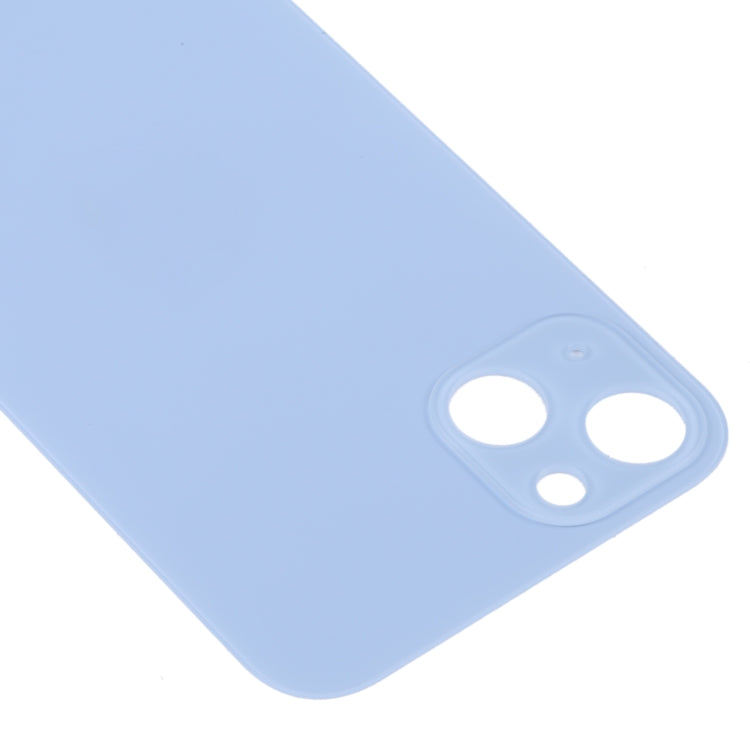 Easy Replacement Big Camera Hole Glass Back Battery Cover for iPhone 14(Blue) - Back Cover by PMc TechLife | Online Shopping South Africa | PMc TechLife | Buy Now Pay Later Mobicred