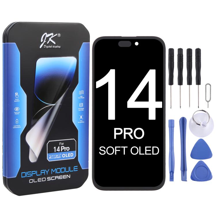 JK Soft OLED LCD Screen For iPhone 14 Pro - free shipping - PMC TechLife - Order now!