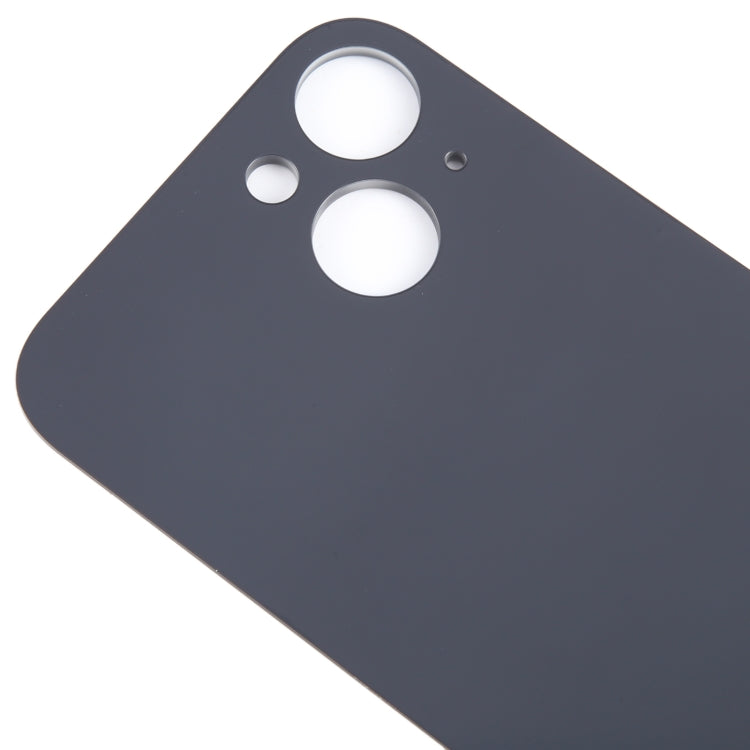 For iPhone 15 Easy Replacement Big Camera Hole Glass Back Battery Cover(Black) - Back Cover by PMC TechLife | Online Shopping South Africa | PMC TechLife | Buy Now Pay Later Mobicred