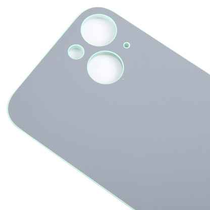 For iPhone 15 Easy Replacement Big Camera Hole Glass Back Battery Cover(Green) - Back Cover by PMC Jewellery | Online Shopping South Africa | PMC Jewellery | Buy Now Pay Later Mobicred