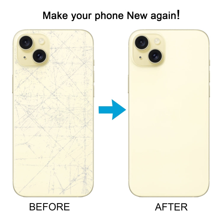 For iPhone 15 Easy Replacement Big Camera Hole Glass Back Battery Cover(Yellow) - Back Cover by PMC TechLife | Online Shopping South Africa | PMC TechLife | Buy Now Pay Later Mobicred