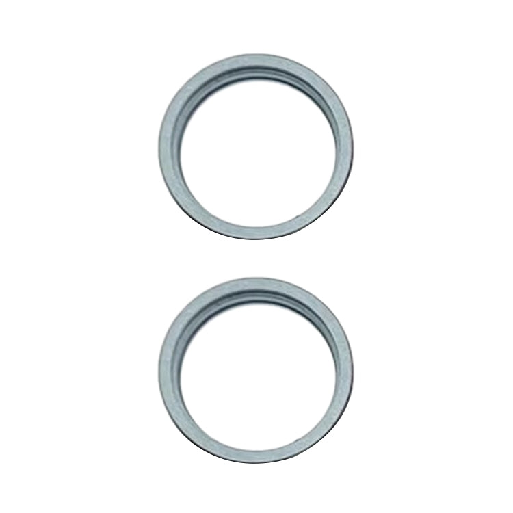 For iPhone 15 / 15 Plus 2pcs/set Rear Camera Glass Lens Metal Outside Protector Hoop Ring (Blue) - Camera Series by PMC TechLife | Online Shopping South Africa | PMC TechLife