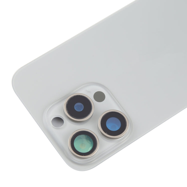 For iPhone 15 Pro Battery Back Cover with Camera Lens Cover + MagSafe Magnet(Titanium) - Back Cover by PMC TechLife | Online Shopping South Africa | PMC TechLife | Buy Now Pay Later Mobicred