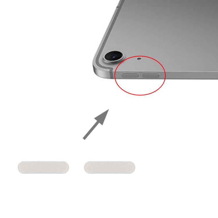 For iPad Air 11 inch 2024 / Air 13 inch 2024 Volume Control Button (Starlight) - free shipping - PMC TechLife - Order now!