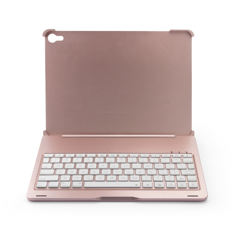 F105A Colorful Backlight Aluminum Backplane Wireless Bluetooth Keyboard Tablet Case for iPad Pro 11 inch ���2018��� (Rose Gold) - For iPad Pro by PMC TechLife | Online Shopping South Africa | PMC TechLife