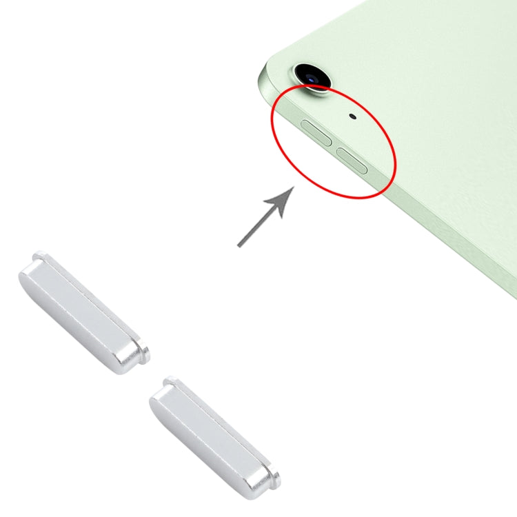 Volume Control Button for iPad Air 4 10.9 inch 2020 A2316 A2324 A2325 A2072 (Silver) - iPad Air Parts by PMC TechLife | Online Shopping South Africa | PMC TechLife | Buy Now Pay Later Mobicred