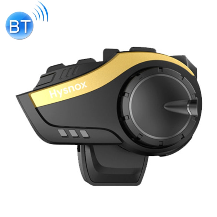 Hysnox HY-02 Bluetooth 5.0 Motorcycle Helmet Headset 2000M 6 Riders Intercom Headset (Gold) - free shipping - PMC Jewellery - Order now!