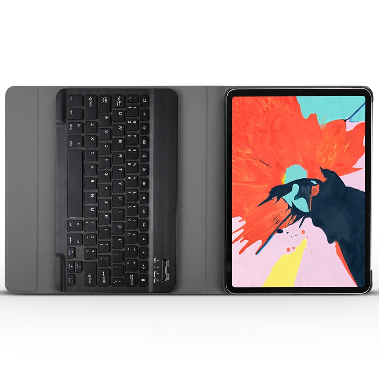 A11 Bluetooth 3.0 Ultra-thin ABS Detachable Bluetooth Keyboard Leather Tablet Case for iPad Pro 11 inch ���2018���, with Holder (Black) - For iPad Pro by PMC TechLife | Online Shopping South Africa | PMC TechLife