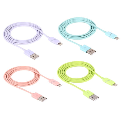 1m Circular Bobbin Gift Box Style 8 Pin to USB Data Sync Cable with Indicator for iPhone, iPad(Purple) - Normal Style Cable by PMC Jewellery | Online Shopping South Africa | PMC Jewellery | Buy Now Pay Later Mobicred