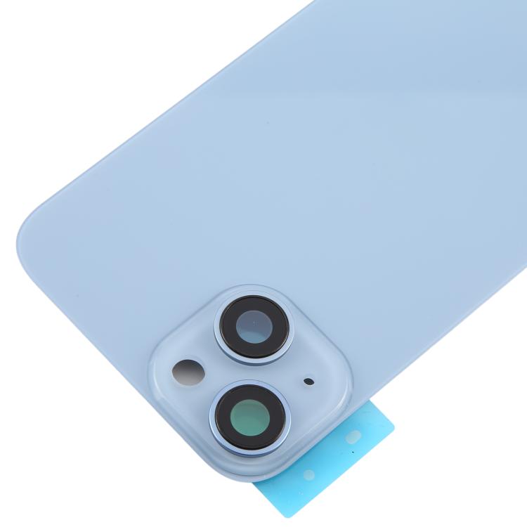 For iPhone 14 EU Version Battery Back Cover with Middle Frame(Blue) - Back Cover by PMc TechLife | Online Shopping South Africa | PMc TechLife | Buy Now Pay Later Mobicred