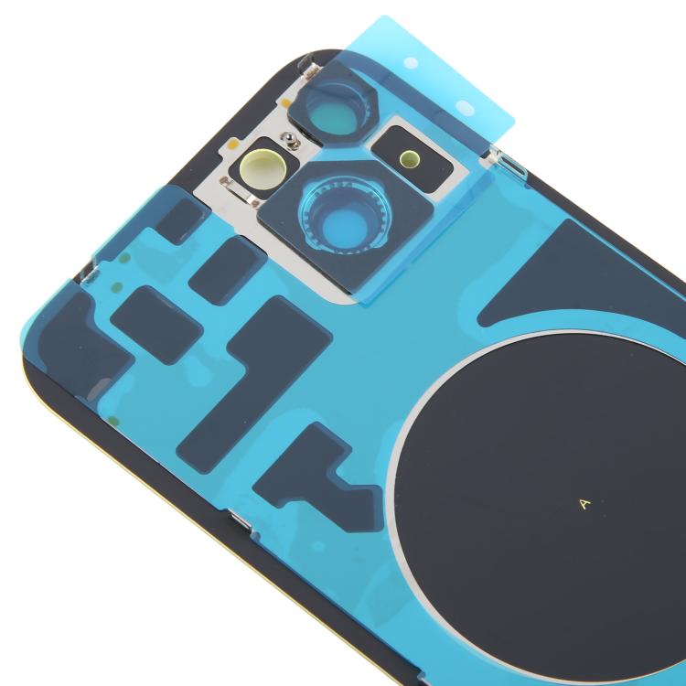 For iPhone 14 Plus EU Version Battery Back Cover with Middle Frame(Yellow) - Back Cover by PMc TechLife | Online Shopping South Africa | PMc TechLife | Buy Now Pay Later Mobicred