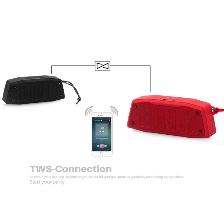 NewRixing NR-4019 Outdoor Portable Bluetooth Speaker with Hands-free Call Function, Support TF Card & USB & FM & AUX (Black) - Desktop Speaker by NewRixing | Online Shopping South Africa | PMC Jewellery | Buy Now Pay Later Mobicred