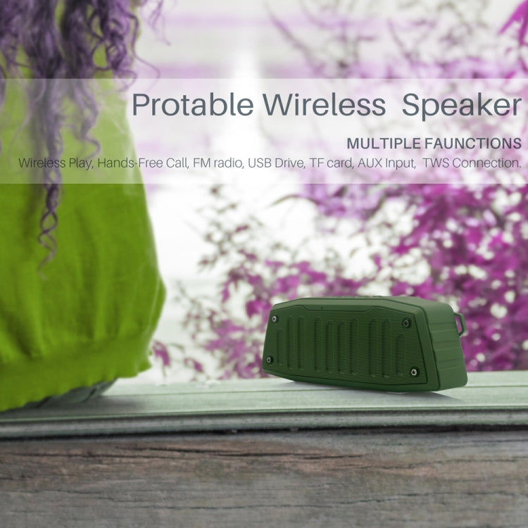 NewRixing NR-4019 Outdoor Portable Bluetooth Speaker with Hands-free Call Function, Support TF Card & USB & FM & AUX (Red) - free shipping - PMC Jewellery - Order now!