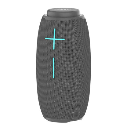 HOPESTAR P31 TWS Portable Outdoor Waterproof Lens-style Head Bluetooth Speaker with LED Color Light, Support Hands-free Call & U Disk & TF Card & 3.5mm AUX & FM (Grey) - Desktop Speaker by HOPESTAR | Online Shopping South Africa | PMC Jewellery | Buy Now Pay Later Mobicred