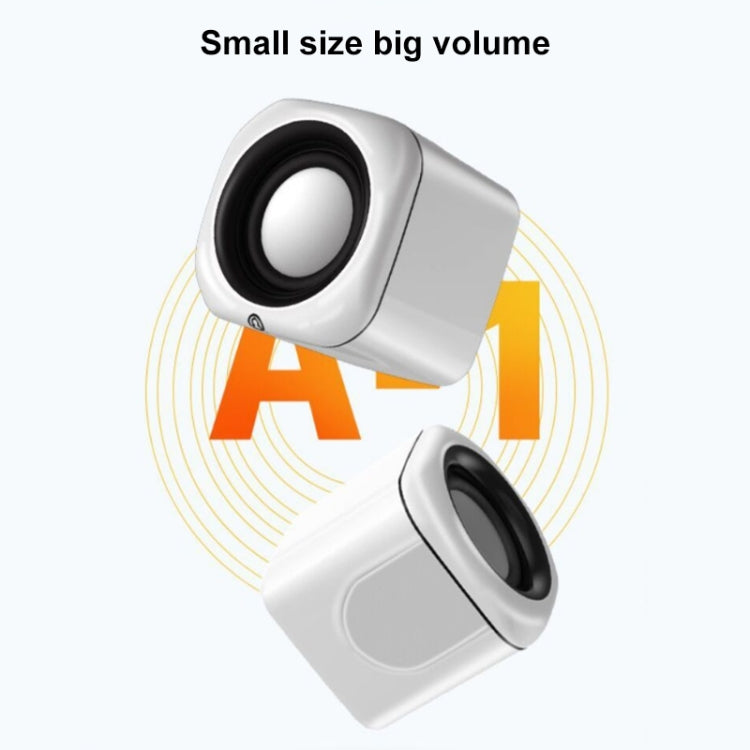 A1 Standard Version USB Wire-controlled Mini High Volume Wired Speaker, Cable Length: 1.1m(Black) -  by PMC TechLife | Online Shopping South Africa | PMC TechLife | Buy Now Pay Later Mobicred