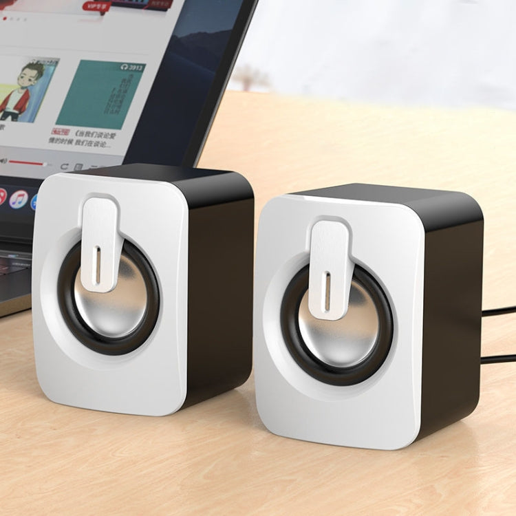 A1 USB Mini High Volume Wired Speaker, Bluetooth Version(White) -  by PMC Jewellery | Online Shopping South Africa | PMC Jewellery | Buy Now Pay Later Mobicred