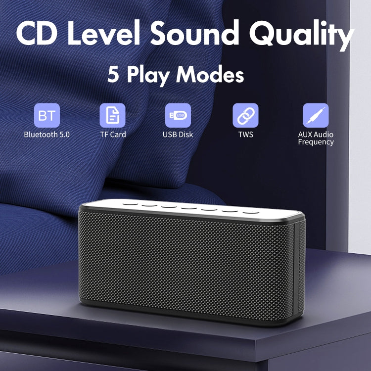 XDOBO X8 Plus 80W Wireless Bluetooth Speaker Outdoor Subwoofer Support TWS & TF Card & U Disk (Black) - free shipping - PMC Jewellery - Order now!