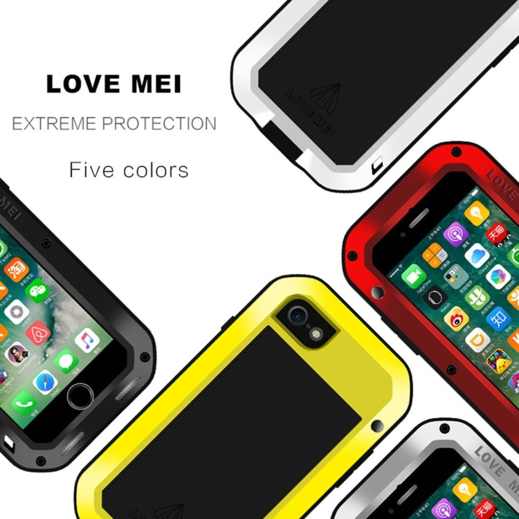 LOVE MEI for  iPhone 7 Professional and Powerful Dustproof Shockproof Anti-slip Metal Protective Case(Silver) - free shipping - PMC TechLife - Order now!