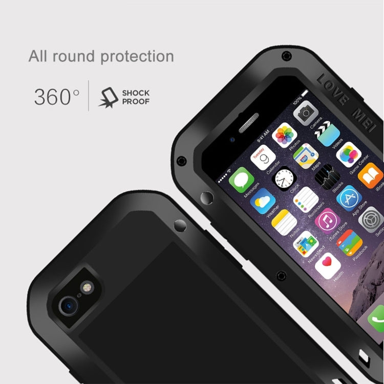 LOVE MEI for  iPhone 7 Professional and Powerful Dustproof Shockproof Anti-slip Metal Protective Case(Silver) - free shipping - PMC TechLife - Order now!