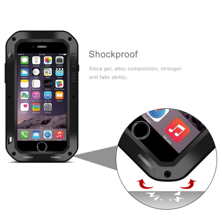 LOVE MEI for  iPhone 7 Professional and Powerful Dustproof Shockproof Anti-slip Metal Protective Case(Silver) - free shipping - PMC TechLife - Order now!