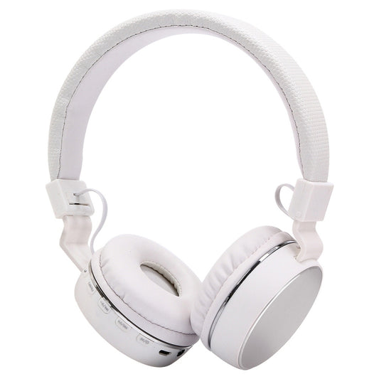 SH-16 Headband Folding Stereo Wireless Bluetooth Headphone Headset, Support 3.5mm Audio & Hands-free Call & TF Card &FM, for iPhone, iPad, iPod, Samsung, HTC, Sony, Huawei, Xiaomi and other Audio Devices(Silver) - Headset & Headphone by PMC Jewellery | Online Shopping South Africa | PMC Jewellery | Buy Now Pay Later Mobicred