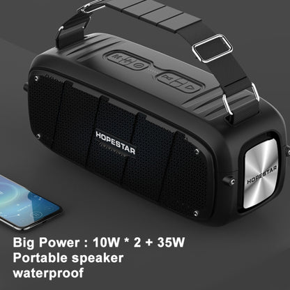 HOPESTAR A20 Pro TWS Portable Outdoor Waterproof Subwoofer Bluetooth Speaker with Microphone, Support Power Bank & Hands-free Call & U Disk & TF Card & 3.5mm AUX (Red) - Desktop Speaker by HOPESTAR | Online Shopping South Africa | PMC Jewellery | Buy Now Pay Later Mobicred